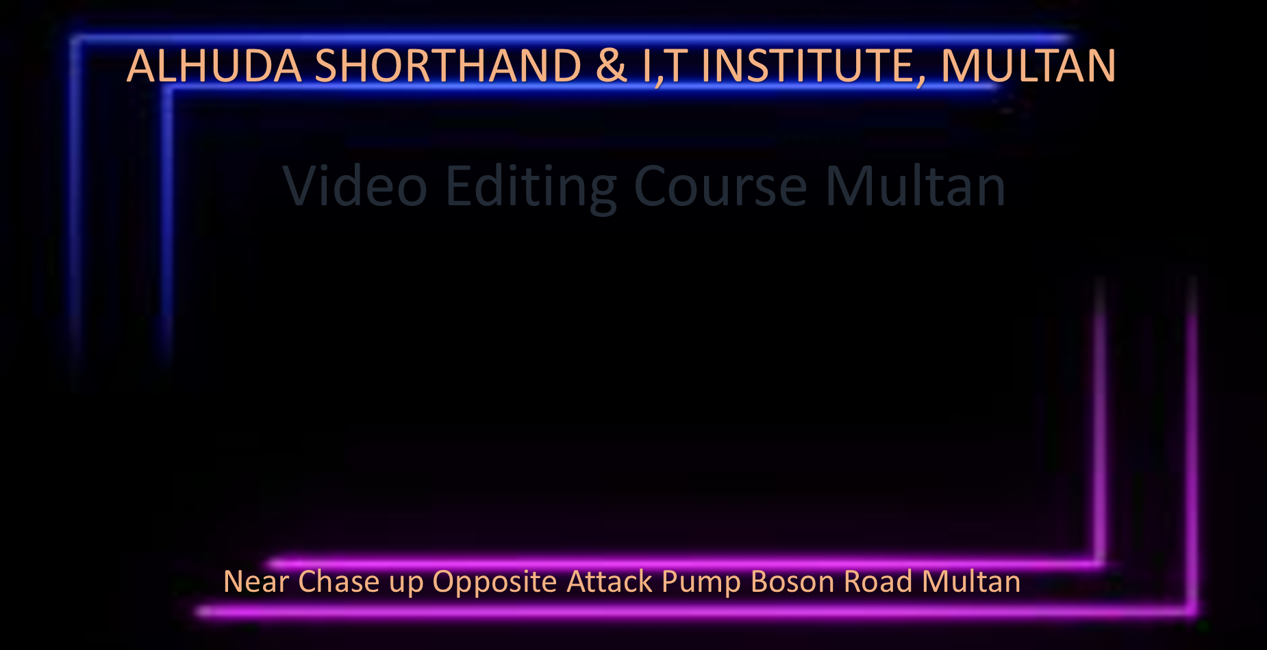 Video Editing Course Multan